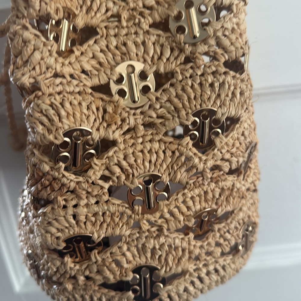 Paco Rabanne Raffia Bucket Bag - Picture 5 of 7
